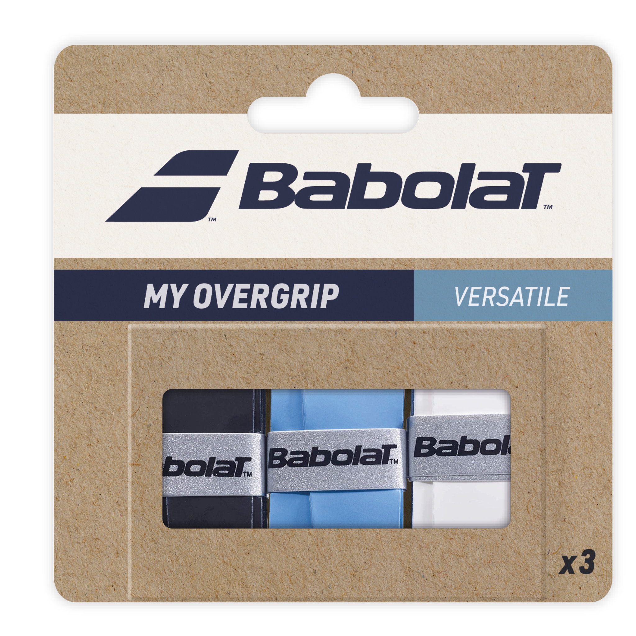 Babolat MY OVERGRIP X3 black blue white