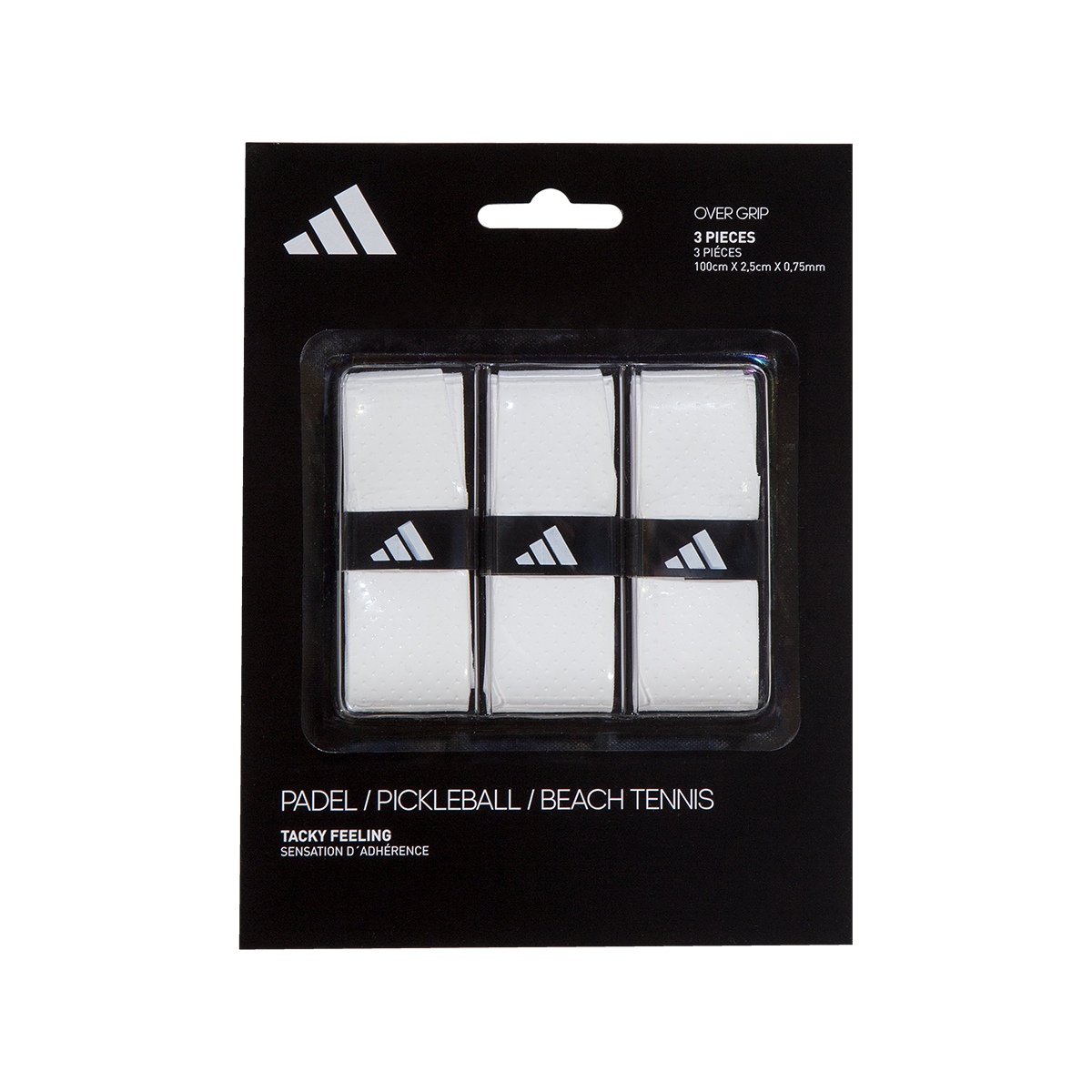 adidas Set of Overgrip 3er weiss