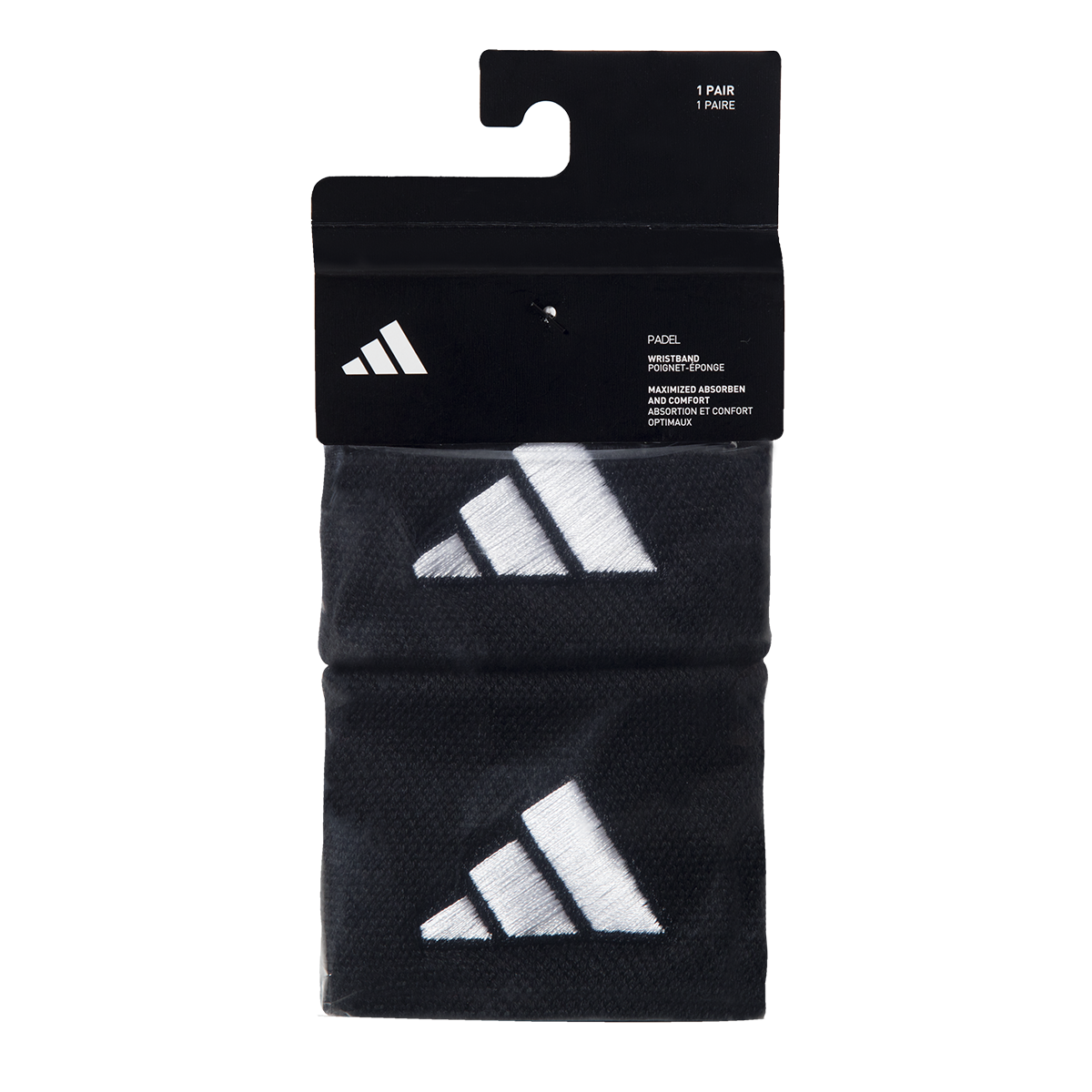 adidas Wristband S x2 schwarz/weiss