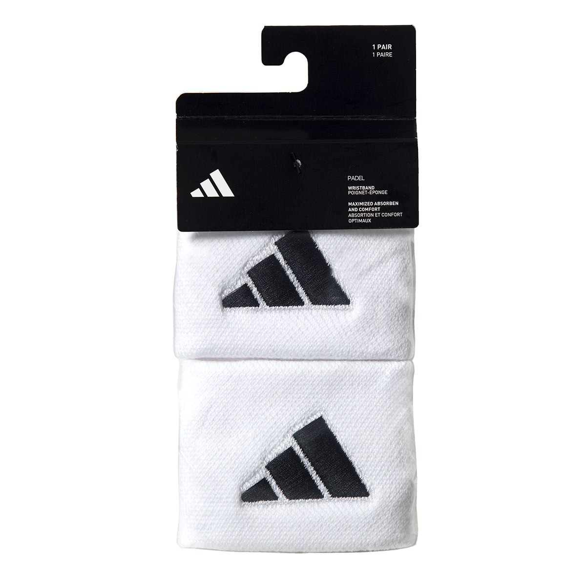 adidas Wristband S x2 weiss/schwarz