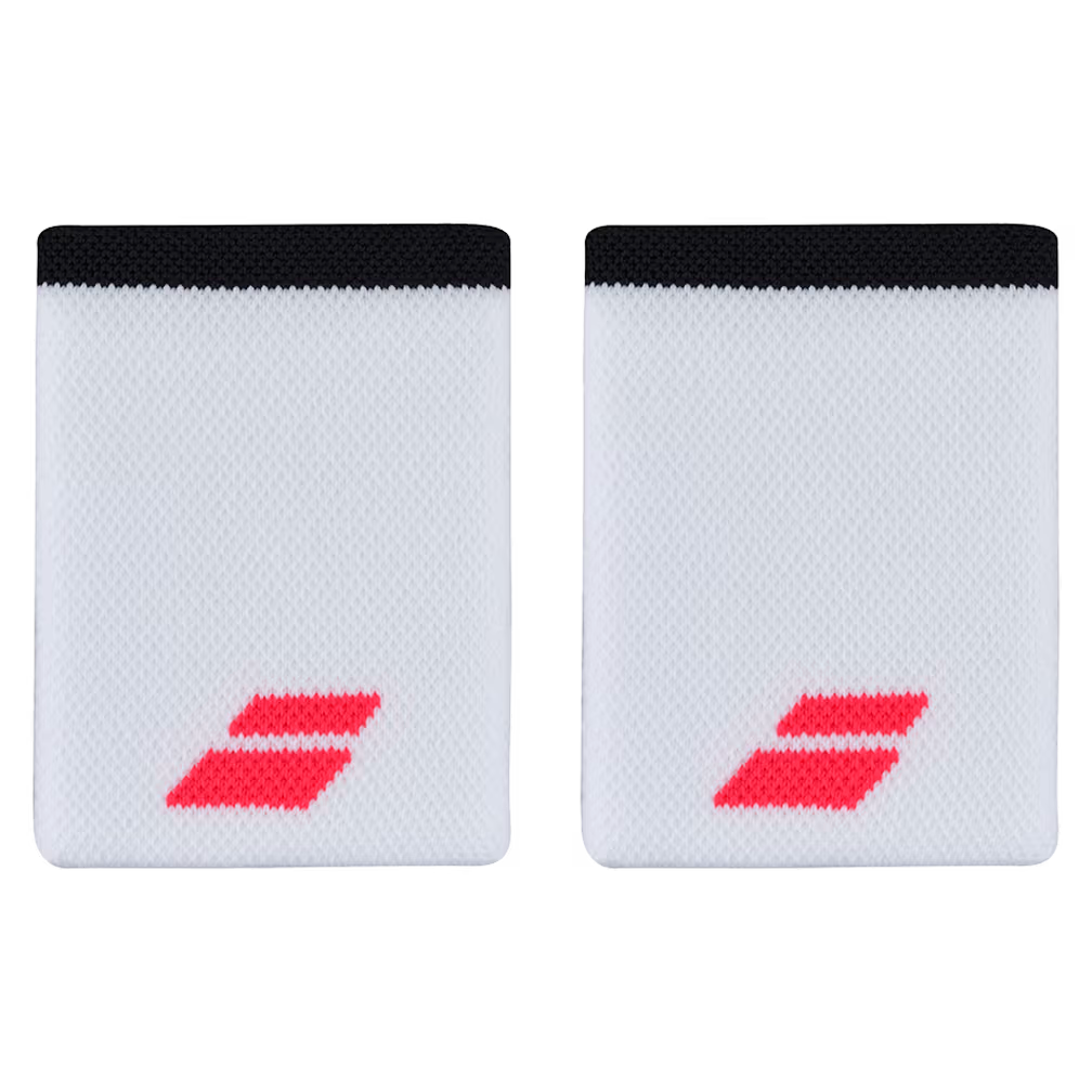 Babolat JUMBO WRISTBAND White/Strike Red