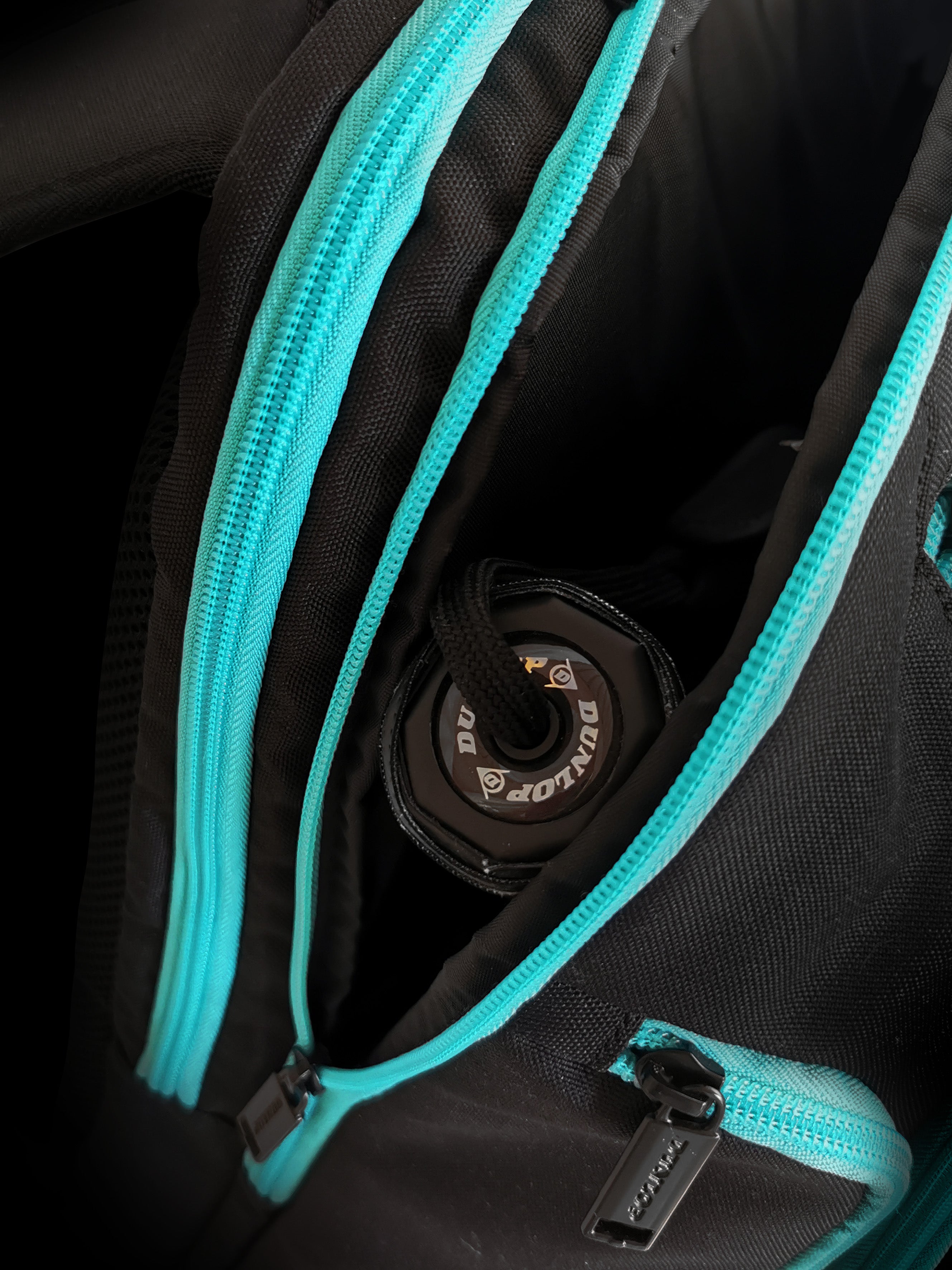 Dunlop Elite Backpack Black/Petrol Grün