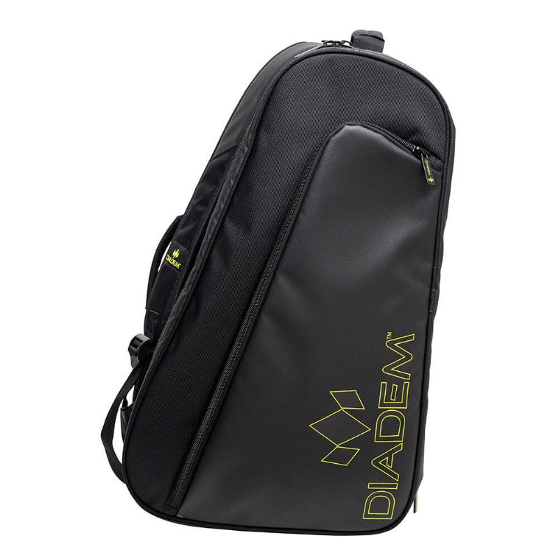 Diadem Tour V3 Pickleball Schlägertasche Schwarz Gelb