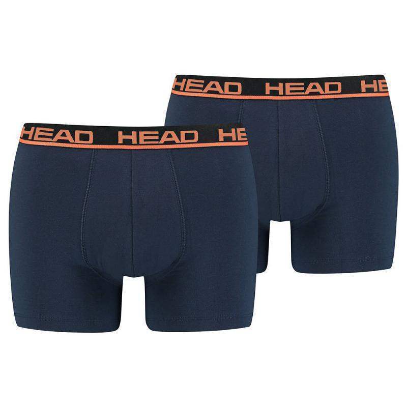 Head Basic Marine Orange Boxershorts 2 Stück