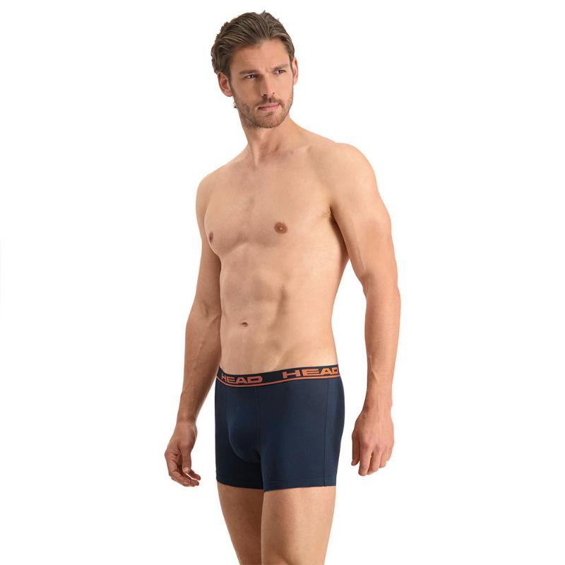 Head Basic Marine Orange Boxershorts 2 Stück