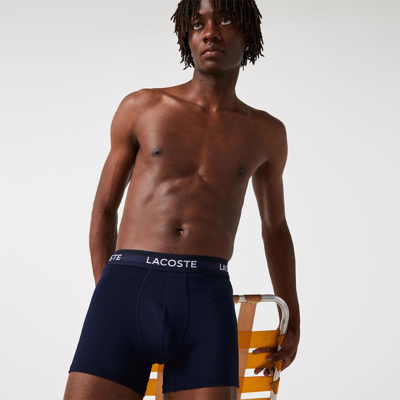 Lacoste Marineblau Boxershorts 3er Pack