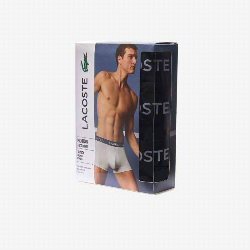 Lacoste Motion Boxershorts schwarz 3er Pack