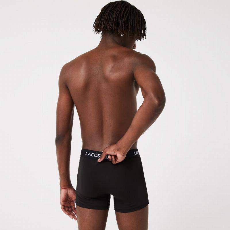 Lacoste Motion Boxershorts schwarz 3er Pack