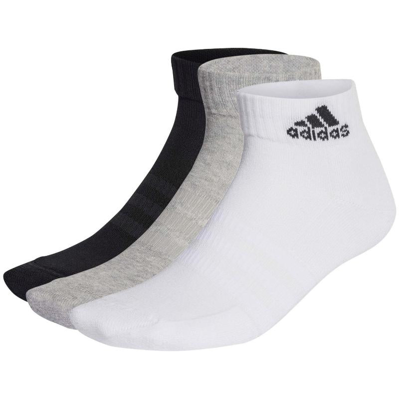 Adidas Cushioned Socken Weiß Schwarz Grau 3 Paar