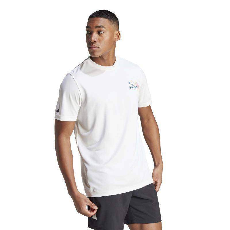Adidas Padel T-Shirt weiß