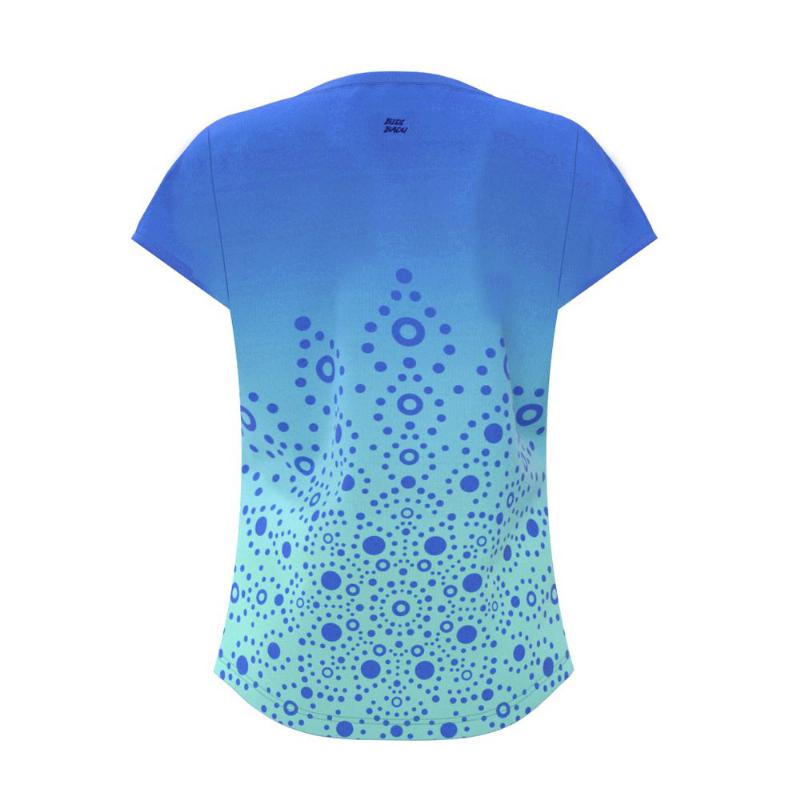 Bidi Badu Colortwist Aqua Blaues Damen-T-Shirt