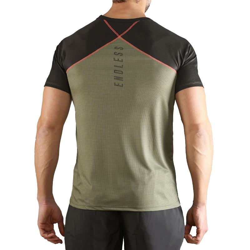 Endless Crossback T-Shirt in Armee-Grün