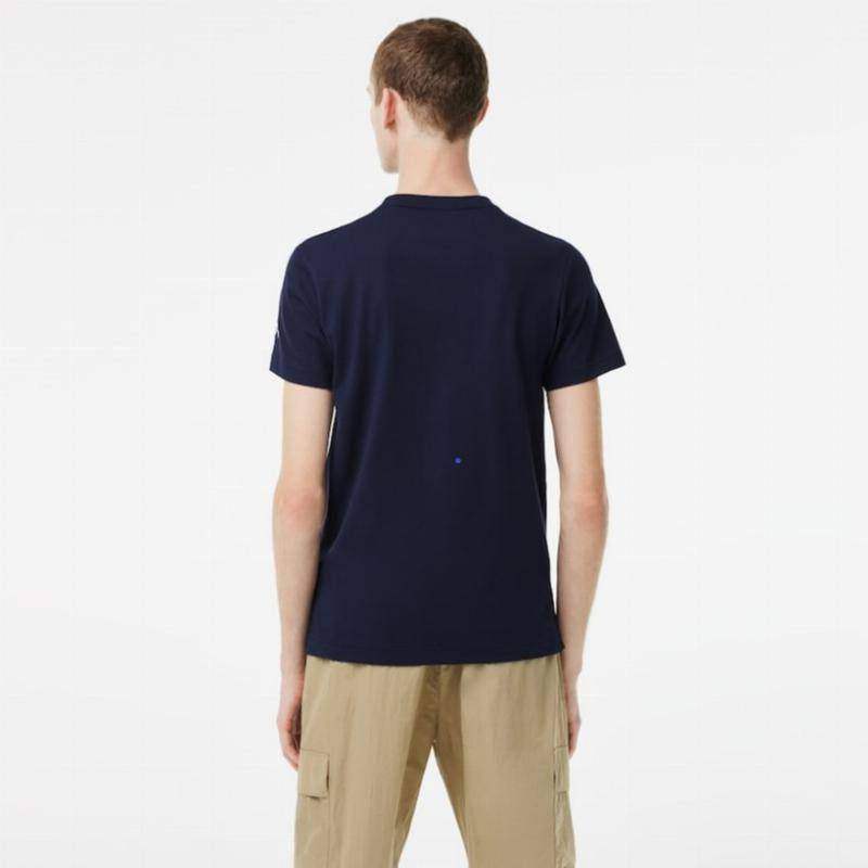 Lacoste Novak Djokovic Marineblaues T-Shirt