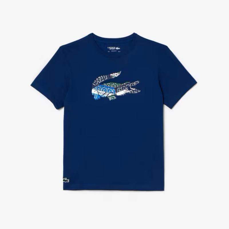 Lacoste Sport T-Shirt Marineblau Punkt