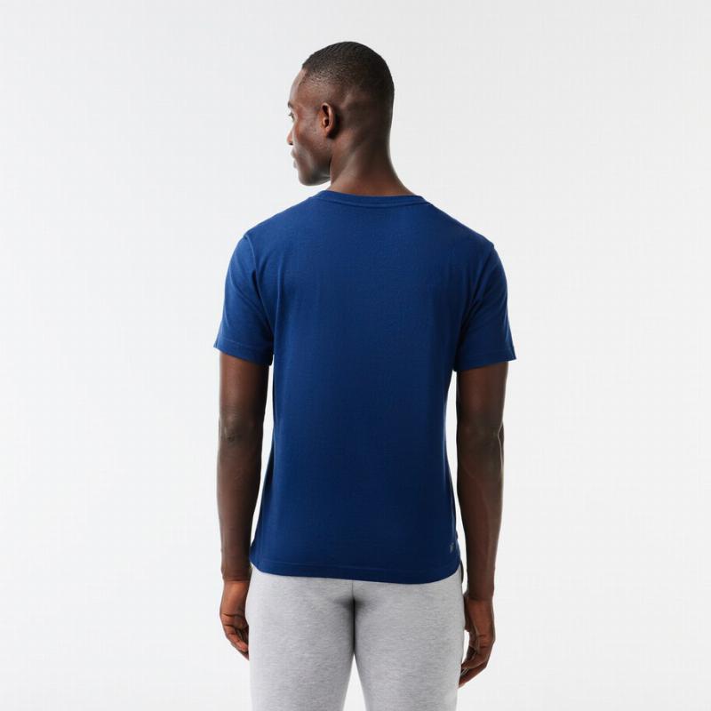 Lacoste Sport T-Shirt Marineblau Punkt