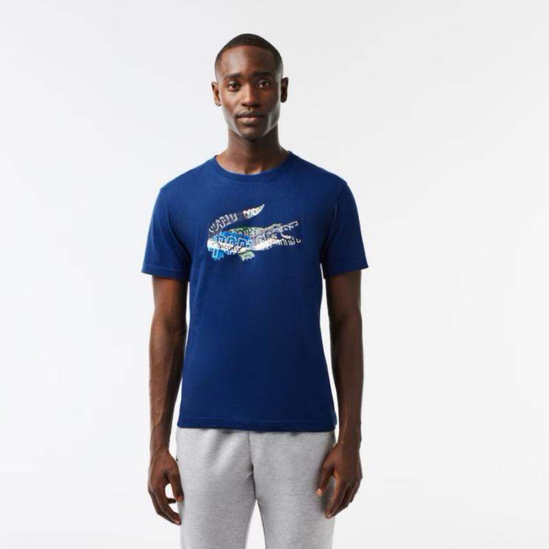 Lacoste Sport T-Shirt Marineblau Punkt