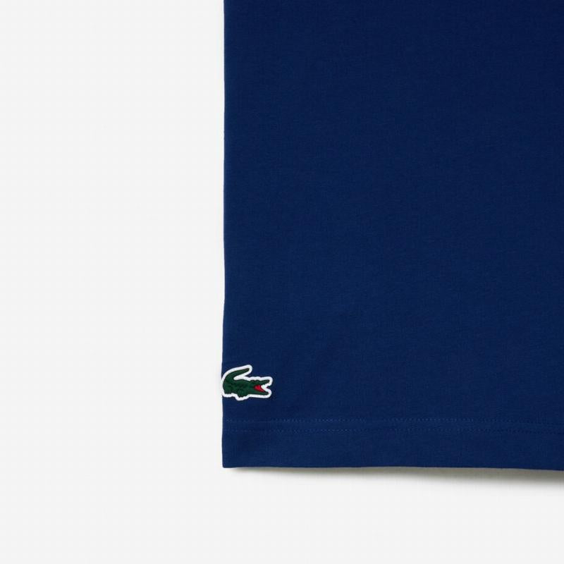 Lacoste Sport T-Shirt Marineblau Punkt