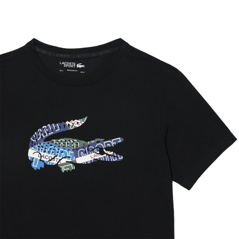 Lacoste Sport Punkt T-Shirt schwarz