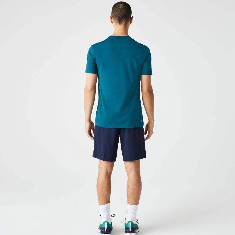 Lacoste Sport Atmungsaktives T-Shirt Grün Gelb