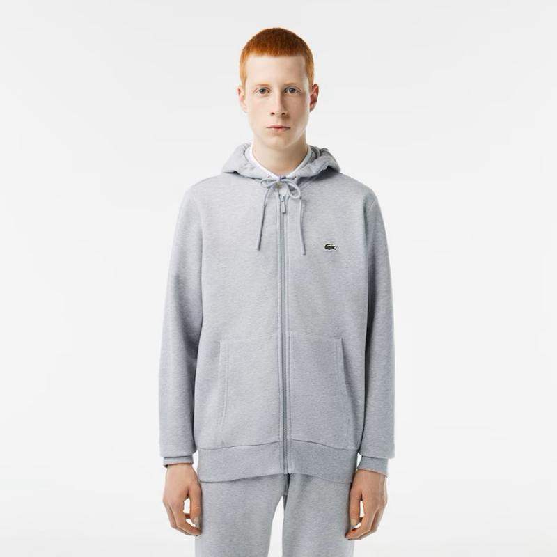 Lacoste Jogger Classic Trainingsjacke in Grau Meliert