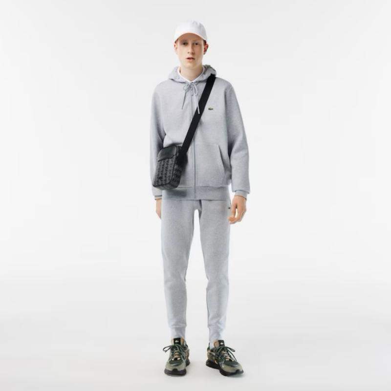 Lacoste Jogger Classic Trainingsjacke in Grau Meliert