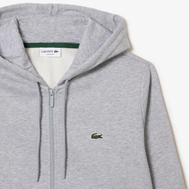 Lacoste Jogger Classic Trainingsjacke in Grau Meliert