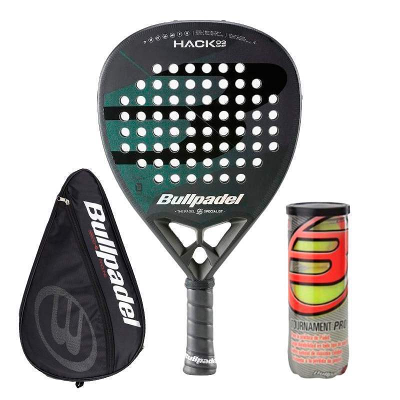 Padelschläger Bullpadel Hack 03 Comfort 2023 + Zubehör