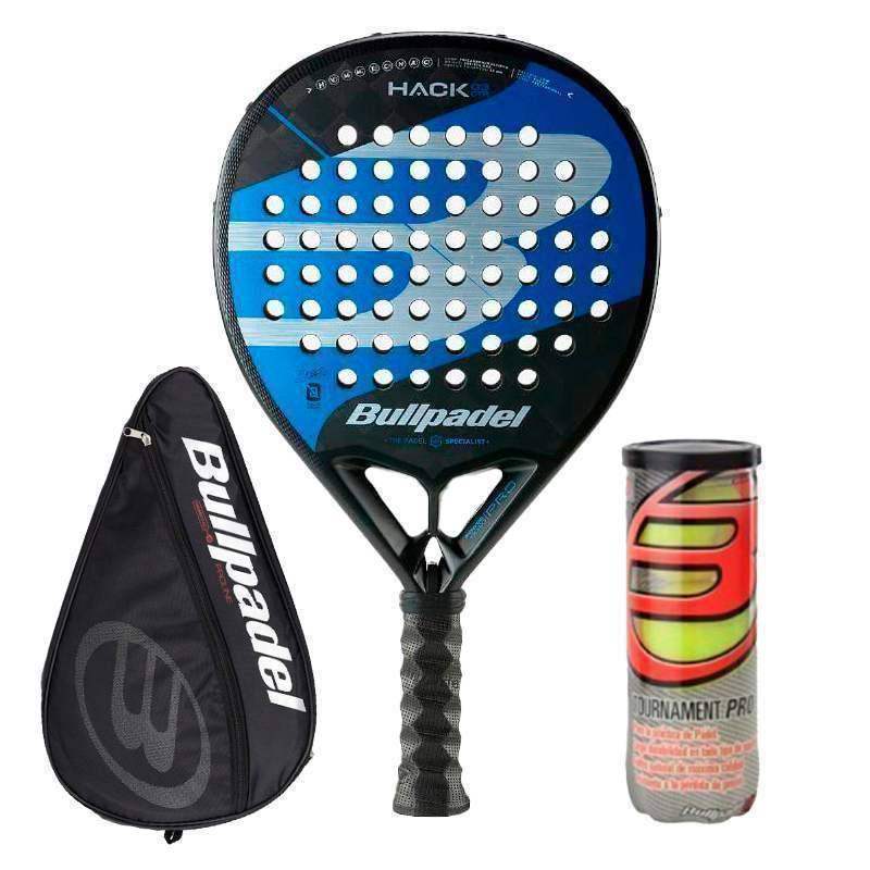 Padelschläger Bullpadel Hack 03 Control 2023 + Zubehör