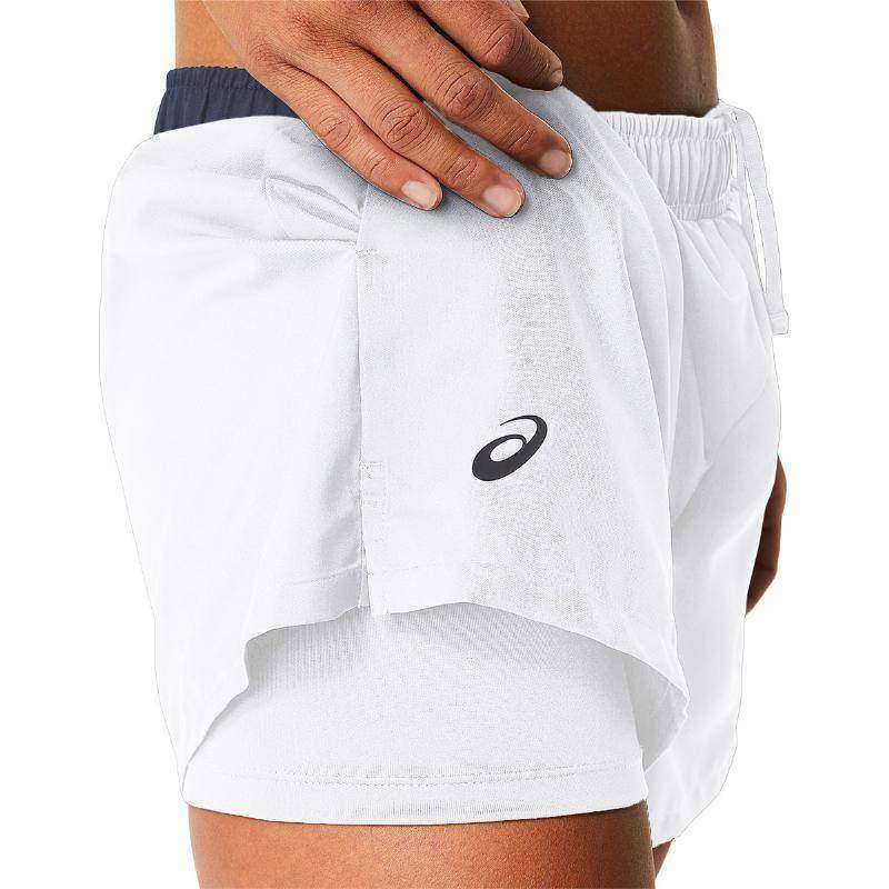 Asics Court Shorts Weiß Marine Damen