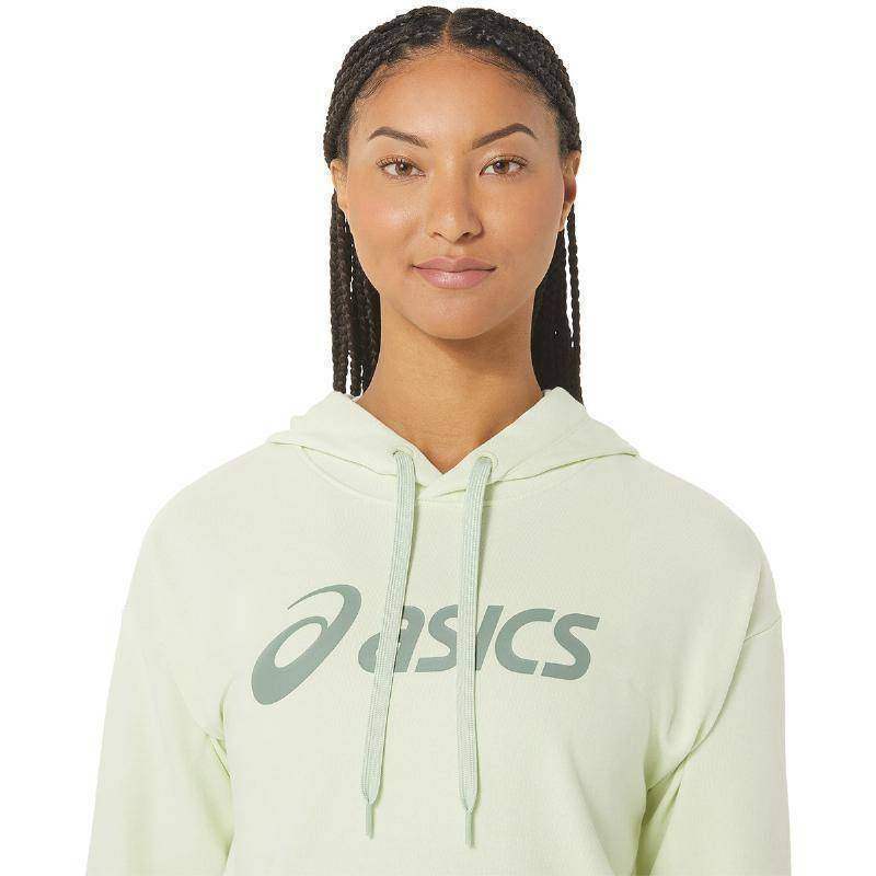 Asics Damen Sweatshirt mit großem Logo in Hellgrün