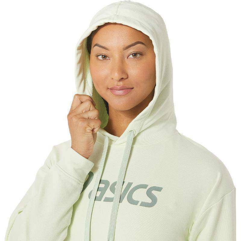 Asics Damen Sweatshirt mit großem Logo in Hellgrün