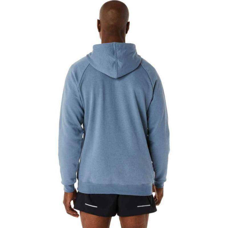 Asics Performance Sweatshirt mit großem Logo in Stahlblau