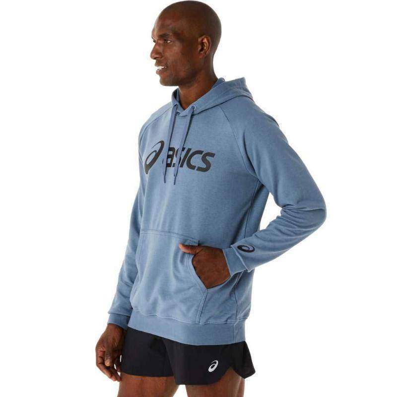 Asics Performance Sweatshirt mit großem Logo in Stahlblau