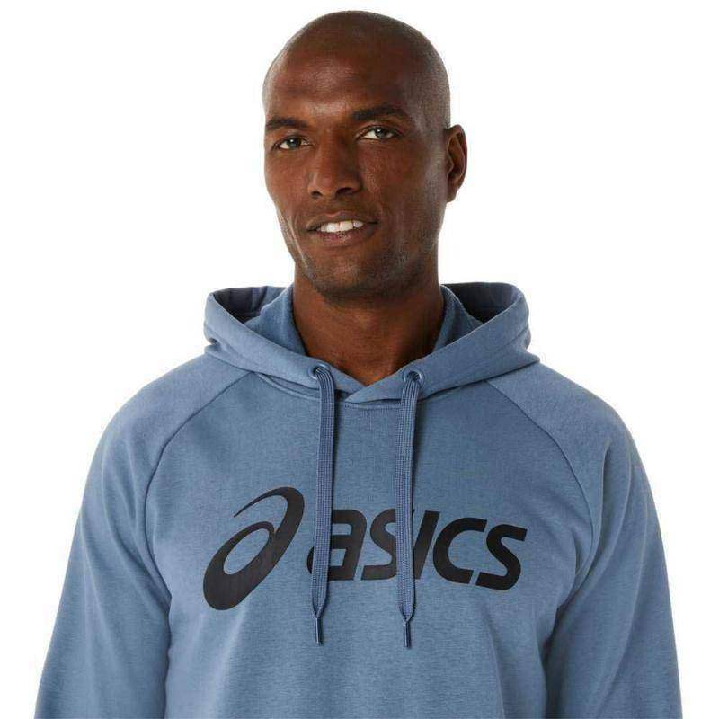 Asics Performance Sweatshirt mit großem Logo in Stahlblau