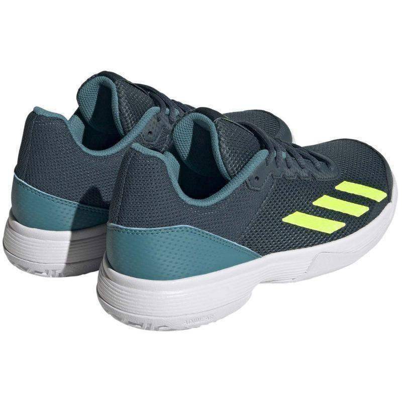 Adidas Courtflash Junior Sportschuhe in Grün Artic Weiß Fluor