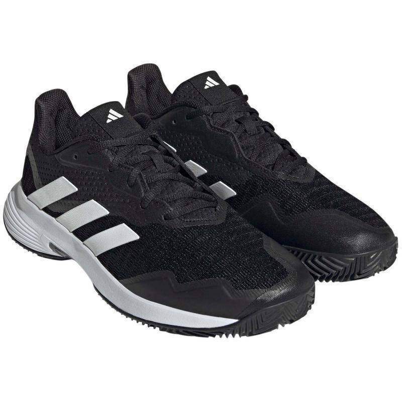 Adidas CourtJam Control Clay Tennisschuhe Schwarz Weiß