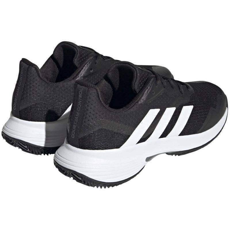 Adidas CourtJam Control Clay Tennisschuhe Schwarz Weiß