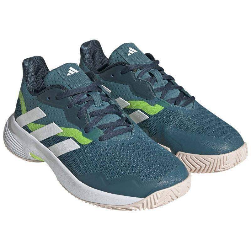 Adidas CourtJam Control Damenschuhe in Grün und Arktisweiß