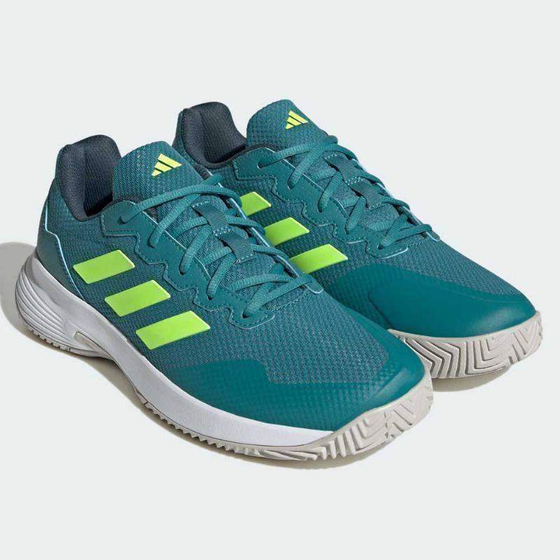 Adidas GameCourt Sneaker Grün Artic Weiß Fluor