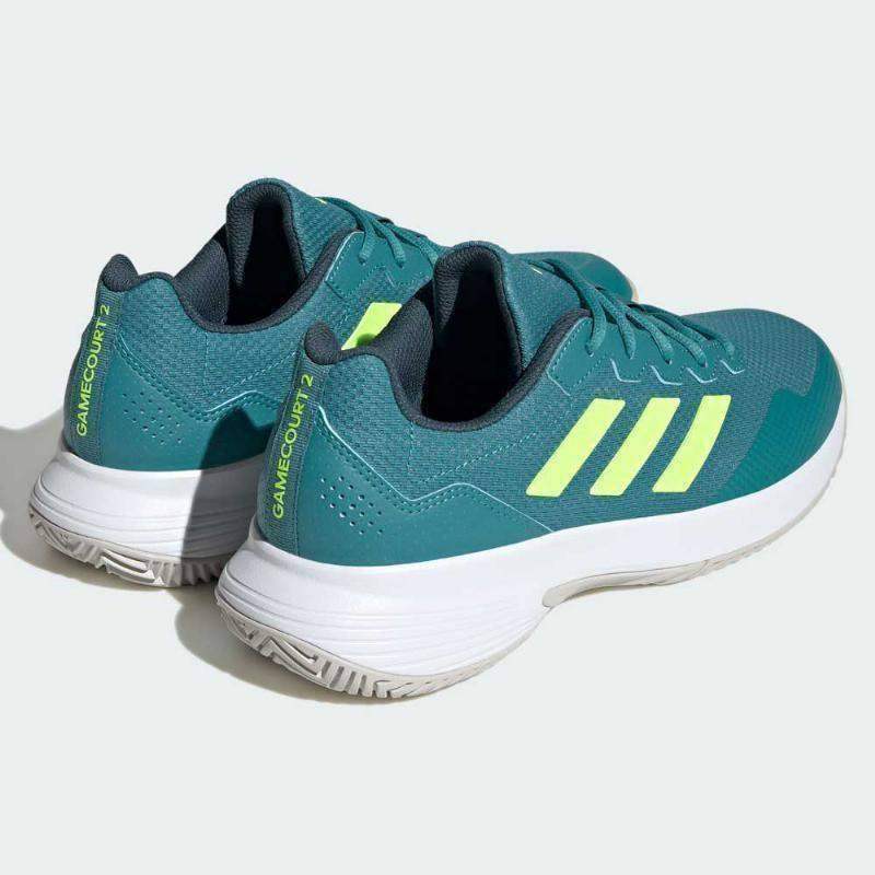 Adidas GameCourt Sneaker Grün Artic Weiß Fluor