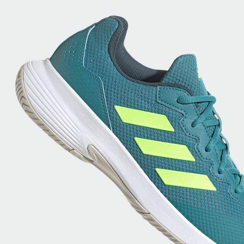 Adidas GameCourt Sneaker Grün Artic Weiß Fluor