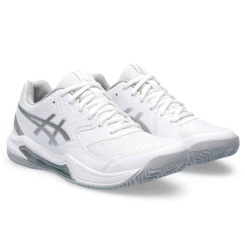 Asics Gel Dedicate 8 Padel Damenschuhe Weiß Grau