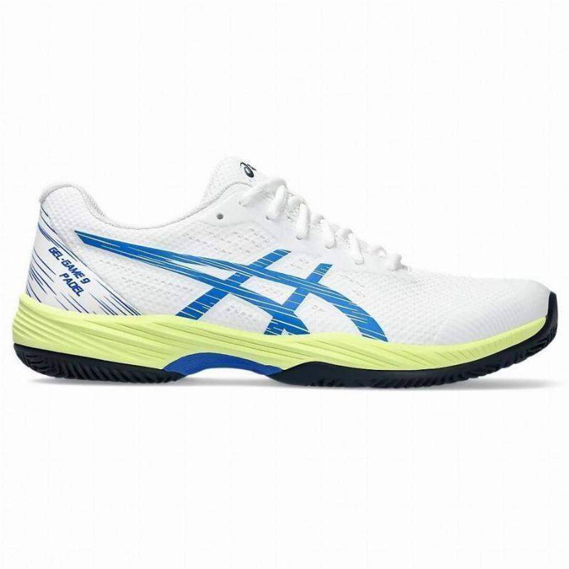 Asics Gel Game 9 Weiß Blau Sportschuhe