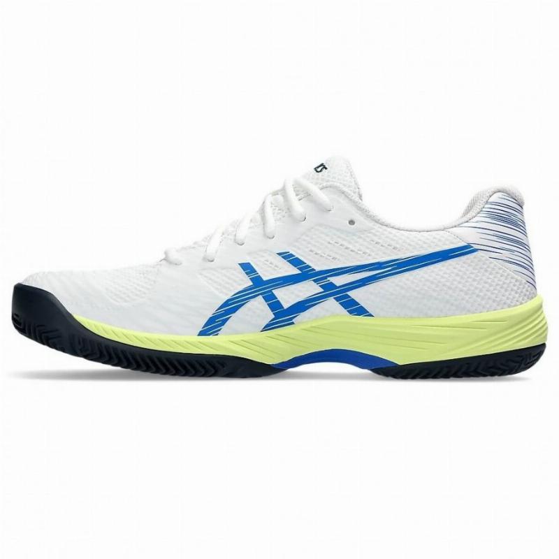 Asics Gel Game 9 Weiß Blau Sportschuhe