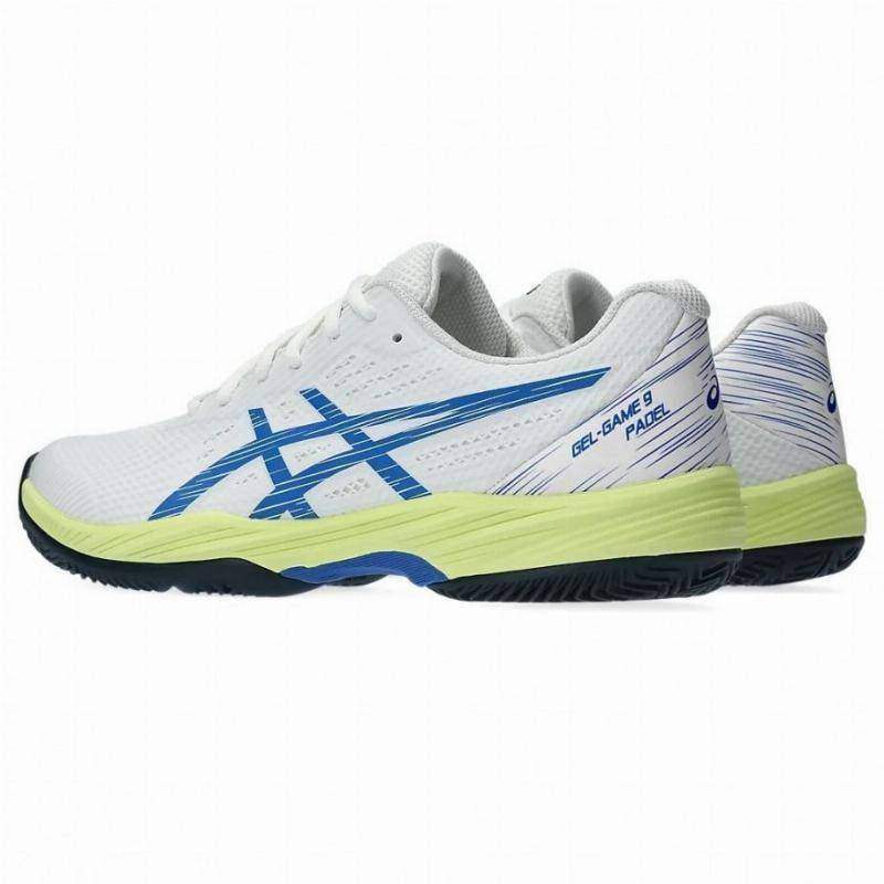 Asics Gel Game 9 Weiß Blau Sportschuhe