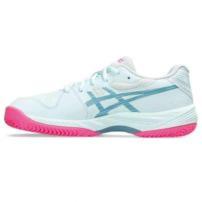 Asics Gel Game Padel 9 Junior Sportschuhe Minze Grau Blau