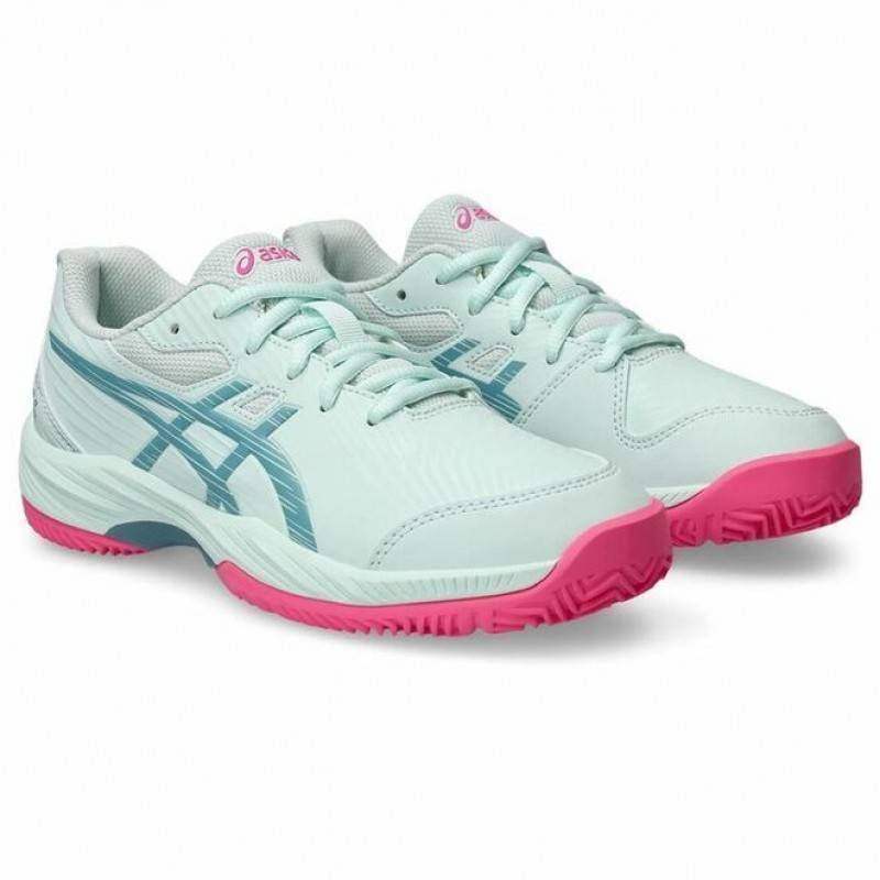 Asics Gel Game Padel 9 Junior Sportschuhe Minze Grau Blau