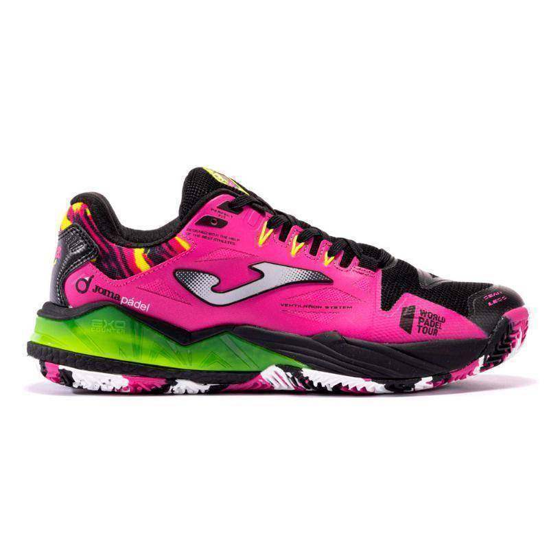 Joma WPT Spin 2301 Damen Padel-Schuhe Schwarz Fuchsia