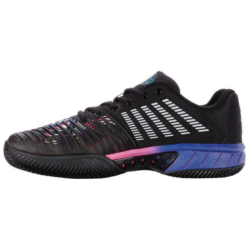 Kswiss Express Light 3 HB Padel Turnschuhe Schwarz Blau Neon Rosa