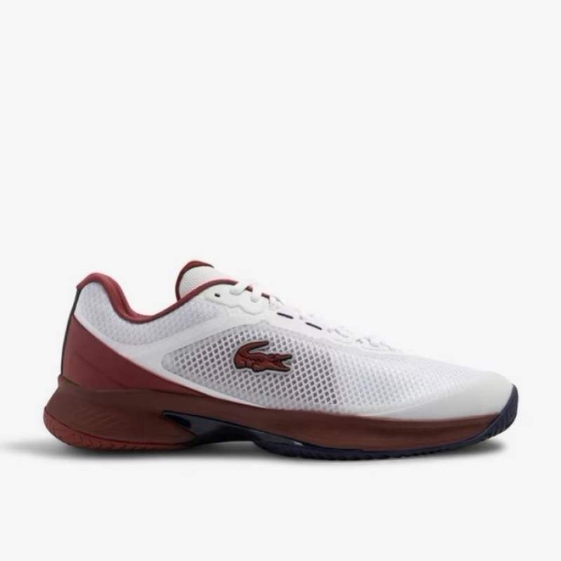 Lacoste Tech Point Sneaker Weiß Bordeaux